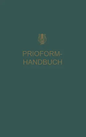 Prioform-Handbuch | Buch | 978-3-662-42728-6 | www.sack.de