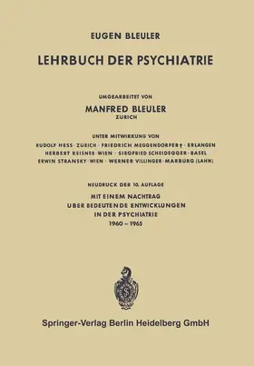 Bleuler |  Lehrbuch der Psychiatrie | Buch |  Sack Fachmedien