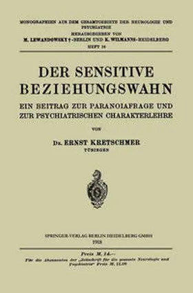 Kretschmer | Der Sensitive Beziehungswahn | E-Book | sack.de