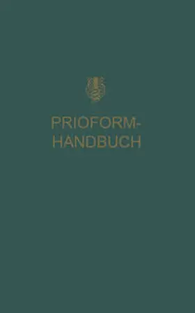  Prioform-Handbuch | eBook | Sack Fachmedien