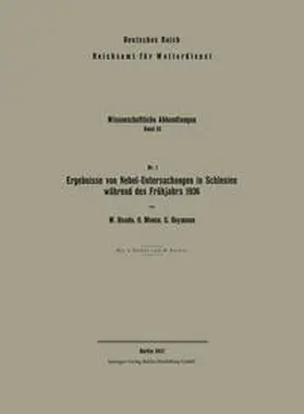 Haude / Moese / Reymann |  Ergebnisse von Nebel-Untersuchungen in Schlesien während des Frühjahrs 1936 | eBook | Sack Fachmedien