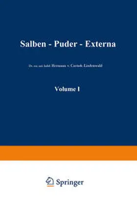 Schmidt La Baume / Czetsch-Lindenwald / Baume |  Salben · Puder · Externa | eBook | Sack Fachmedien
