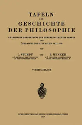 Stumpf / Thales / Menzer |  Tafeln zur Geschichte der Philosophie | eBook | Sack Fachmedien