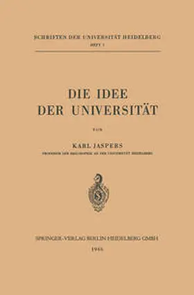 Jaspers | Die Idee der Universität | E-Book | www.sack.de
