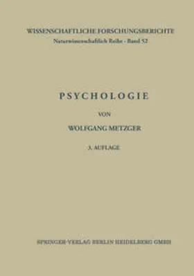 Metzger |  Psychologie | eBook | Sack Fachmedien
