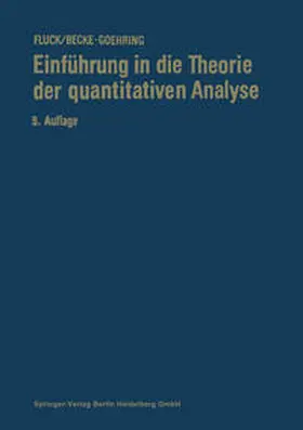 Fluck / Becke-Goehring |  Einführung in die Theorie der quantitativen Analyse | eBook | Sack Fachmedien