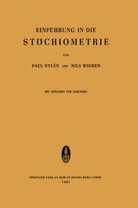 Nylén / Wigren |  Einführung in die Stöchiometrie | eBook | Sack Fachmedien