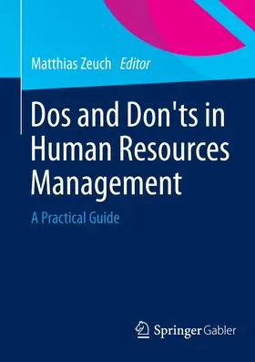 Zeuch |  Dos and Don’ts in Human Resources Management | eBook | Sack Fachmedien