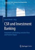 Wendt |  CSR und Investment Banking | Buch |  Sack Fachmedien