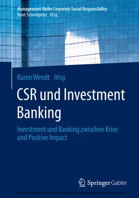 Wendt | CSR und Investment Banking | E-Book | www.sack.de