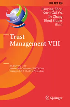 Zhou / Gal-Oz / Zhang |  Trust Management VIII | eBook | Sack Fachmedien