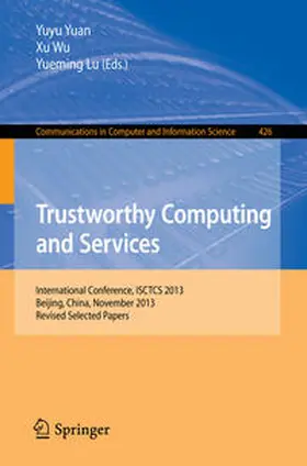 Yuan / Wu / Lu |  Trustworthy Computing and Services | eBook | Sack Fachmedien