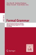 Morrill / Richter / Muskens |  Formal Grammar | Buch |  Sack Fachmedien