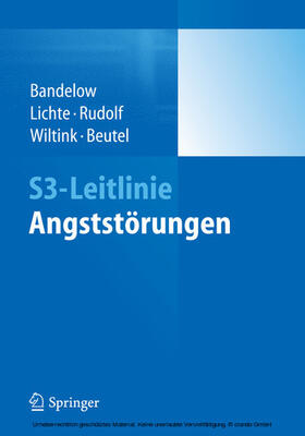 Bandelow / Lichte / Rudolf |  S3-Leitlinie Angststörungen | eBook | Sack Fachmedien