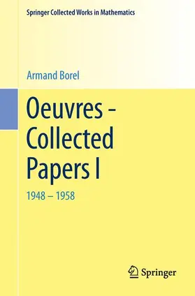 Borel |  Oeuvres - Collected Papers I | Buch |  Sack Fachmedien