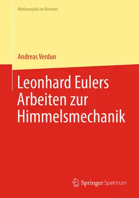 Verdun | Leonhard Eulers Arbeiten zur Himmelsmechanik | E-Book | www.sack.de