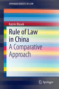 Blasek |  Rule of Law in China | Buch |  Sack Fachmedien
