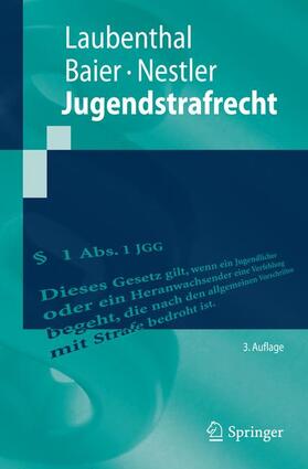 Laubenthal / Nestler / Baier | Jugendstrafrecht | Buch | 978-3-662-45026-0 | sack.de