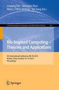 Pan / Song / Paun |  Bio-inspired Computing: Theories and Applications | Buch |  Sack Fachmedien