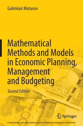 Mutanov |  Mathematical Methods and Models in Economic Planning, Management and Budgeting | eBook | Sack Fachmedien