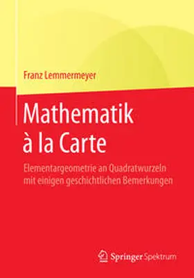Lemmermeyer |  Mathematik à la Carte | Buch |  Sack Fachmedien