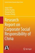 Chen / Zhong / Huang |  Research Report on Corporate Social Responsibility of China | Buch |  Sack Fachmedien