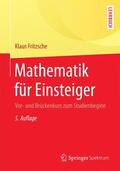 Fritzsche |  Mathematik für Einsteiger | Buch |  Sack Fachmedien