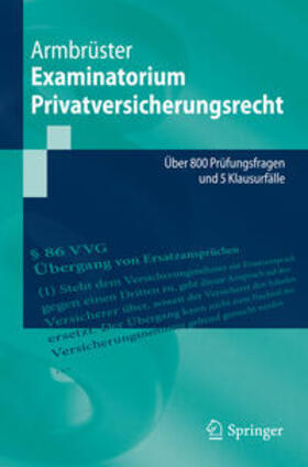 Armbrüster | Examinatorium Privatversicherungsrecht | E-Book | sack.de