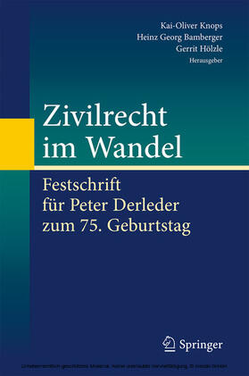 Knops / Bamberger / Hölzle | Zivilrecht im Wandel | E-Book | sack.de