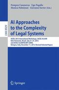 Casanovas / Sartor / Pagallo |  AI Approaches to the Complexity of Legal Systems | Buch |  Sack Fachmedien