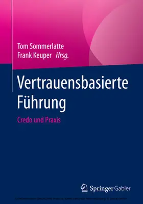 Sommerlatte / Keuper | Vertrauensbasierte Führung | E-Book | www.sack.de