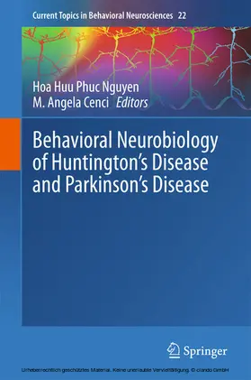 Nguyen / Cenci |  Behavioral Neurobiology of Huntington's Disease and Parkinson's Disease | eBook | Sack Fachmedien