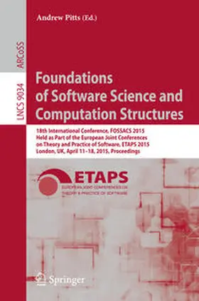Pitts |  Foundations of Software Science and Computation Structures | Buch |  Sack Fachmedien