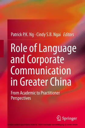 Ng / Ngai | Role of Language and Corporate Communication in Greater China | E-Book | sack.de