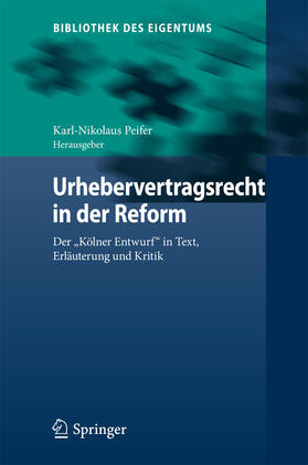 Peifer | Urhebervertragsrecht in der Reform | E-Book | sack.de