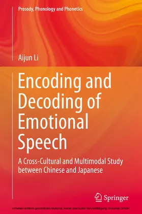 Li |  Encoding and Decoding of Emotional Speech | eBook | Sack Fachmedien