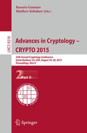 Gennaro / Robshaw |  Advances in Cryptology -- CRYPTO 2015 | eBook | Sack Fachmedien