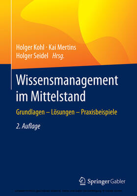 Kohl / Mertins / Seidel | Wissensmanagement im Mittelstand | E-Book | sack.de