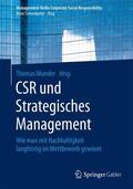 Wunder |  CSR und Strategisches Management | Buch |  Sack Fachmedien