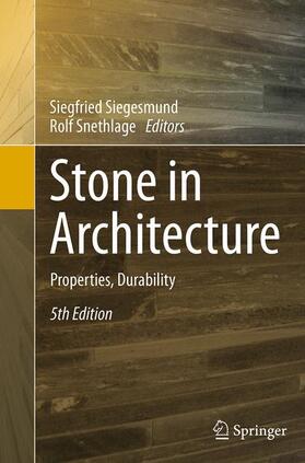 Snethlage / Siegesmund | Stone in Architecture | Buch | 978-3-662-49573-5 | sack.de