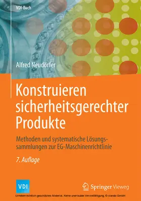 Neudörfer |  Konstruieren sicherheitsgerechter Produkte | eBook | Sack Fachmedien