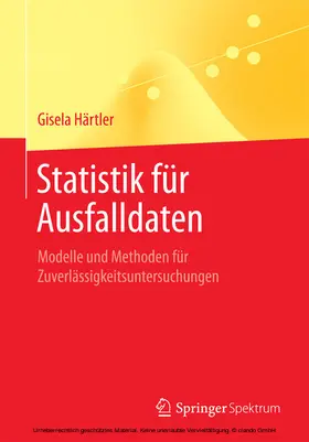 Härtler |  Statistik für Ausfalldaten | eBook | Sack Fachmedien