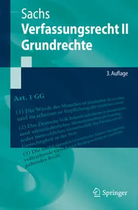 Sachs | Verfassungsrecht II - Grundrechte | E-Book | www.sack.de