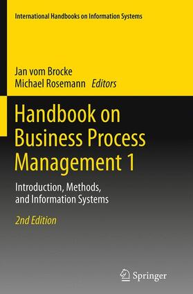 Rosemann / vom Brocke | Handbook on Business Process Management 1 | Buch | 978-3-662-50550-2 | sack.de