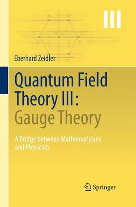Zeidler | Quantum Field Theory III: Gauge Theory | Buch | 978-3-662-50595-3 | sack.de