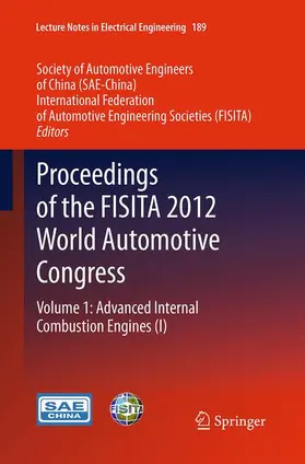 SAE-China / FISITA |  Proceedings of the FISITA 2012 World Automotive Congress | Buch |  Sack Fachmedien