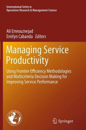 Cabanda / Emrouznejad |  Managing Service Productivity | Buch |  Sack Fachmedien