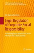 Rahim |  Legal Regulation of Corporate Social Responsibility | Buch |  Sack Fachmedien