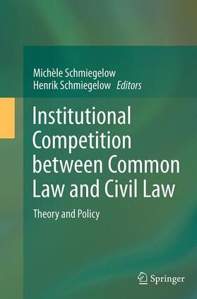 Schmiegelow | Institutional Competition between Common Law and Civil Law | Buch | 978-3-662-51341-5 | sack.de