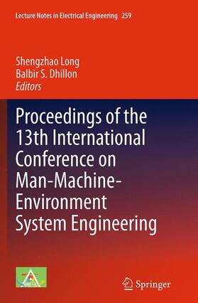 Dhillon / Long |  Proceedings of the 13th International Conference on Man-Machine-Environment System Engineering | Buch |  Sack Fachmedien
